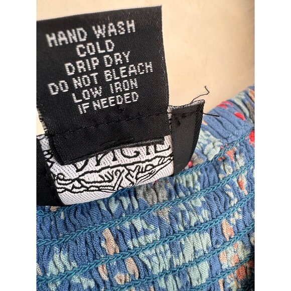 New ANGIE Women's Size S Boho Dress With Geometric Print & Ruffle Hem - Picture 12 of 12